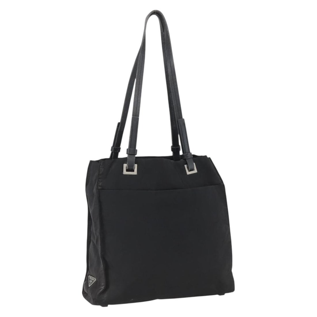 Prada Black Nylon Tote Bag Italy Women: Prada Black Nylon Tote Bag Italy Women This PRADA tote bag is crafted from black nylon with leather accents, offering a classic and functional design. Made in Italy, it features dual handles with an a