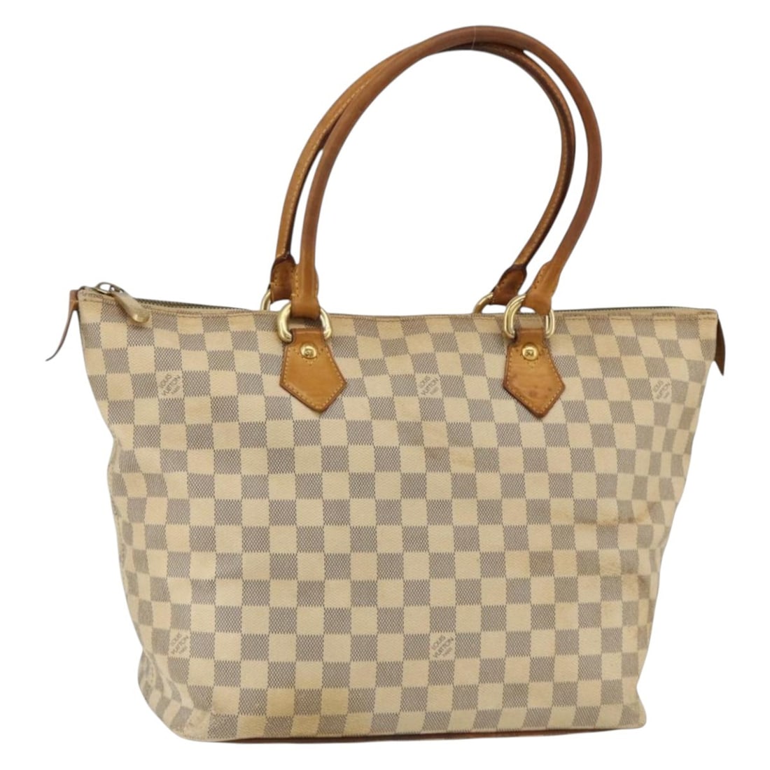 Louis Vuitton Saleya MM Damier Azur Canvas Tote Bag N51185: Louis Vuitton Saleya MM Damier Azur Canvas Tote Bag N51185 This Louis Vuitton Saleya MM Tote Bag features the iconic Damier Azur canvas and is designed for women. Made in France, it showcases a spacio