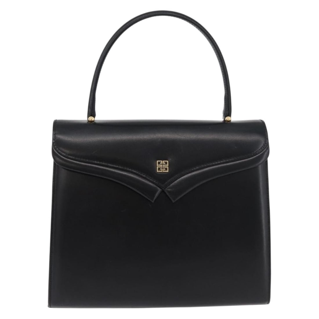 Givenchy Black Leather Vintage Handbag: Givenchy Black Leather Vintage Handbag This Givenchy vintage handbag is crafted from black leather and designed for women. Made in France, it features a classic silhouette with dimensions of 25cm x 20