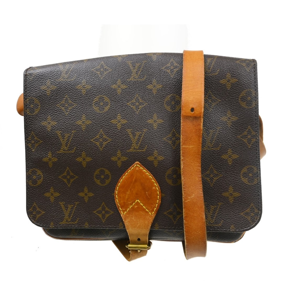 Louis Vuitton Cartouchiere GM Monogram Shoulder Bag M51252: Louis Vuitton Cartouchiere GM Monogram Shoulder Bag M51252 This Louis Vuitton Cartouchiere GM shoulder bag features the iconic monogram canvas with leather trim and an adjustable crossbody strap. The 