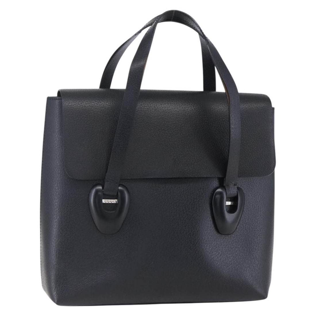 GUCCI Black Leather Hand Bag Made in Italy Authentic: GUCCI Black Leather Hand Bag Made in Italy Authentic This authentic GUCCI handbag is a stylish accessory made from high-quality leather, showcasing a classic black exterior. Crafted in Italy, it featu
