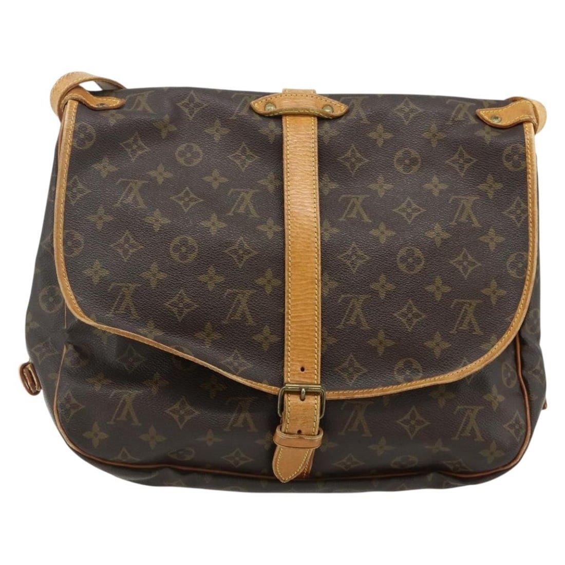 Louis Vuitton Saumur monogram canvas unisex handbag: Louis Vuitton Saumur monogram canvas unisex handbag This Louis Vuitton Saumur Handbag features the iconic Monogram Canvas in brown. Designed for unisex use, it offers a spacious interior and practical