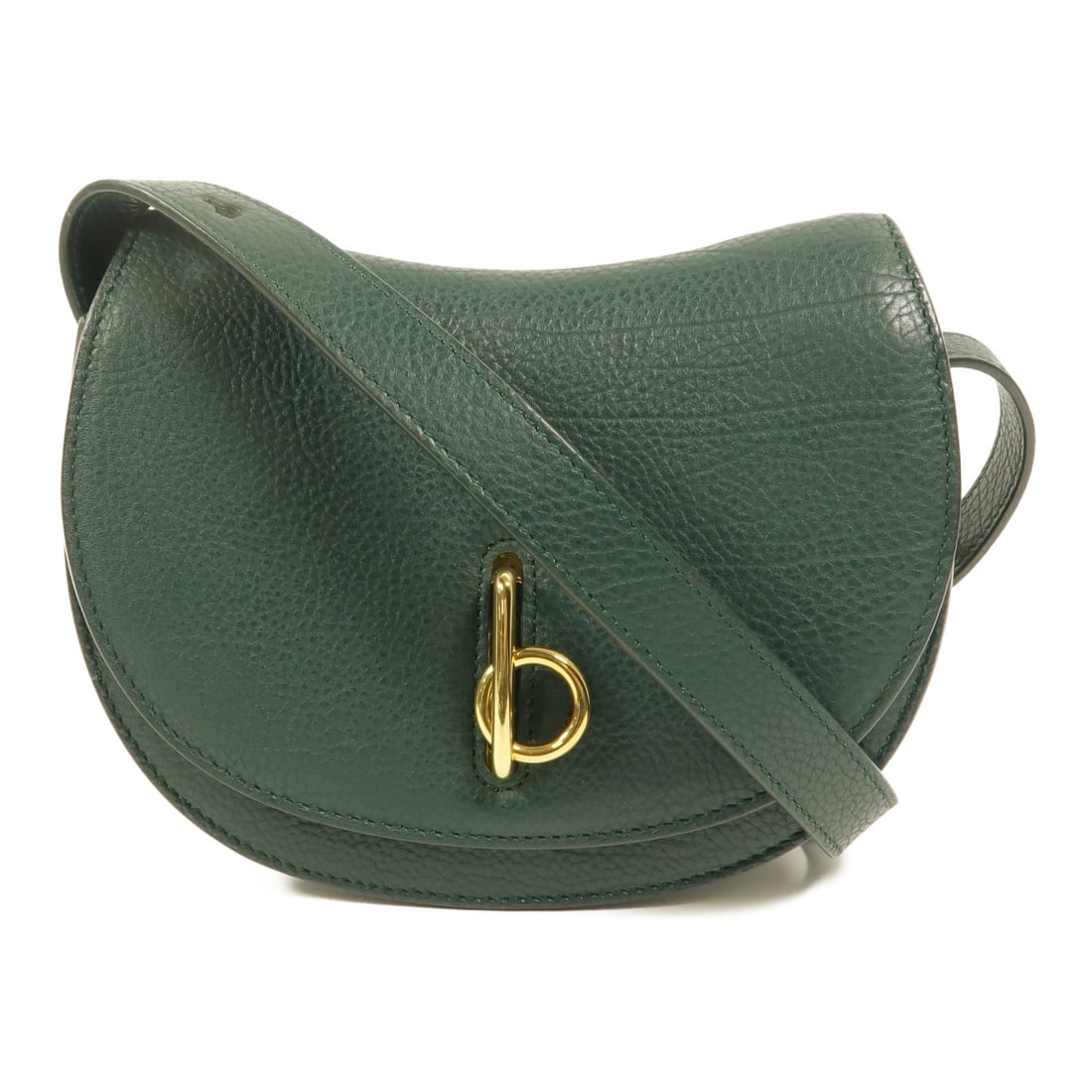 Burberry Rocking Horse calfskin shoulder bag GHW dark green (1 of 15)