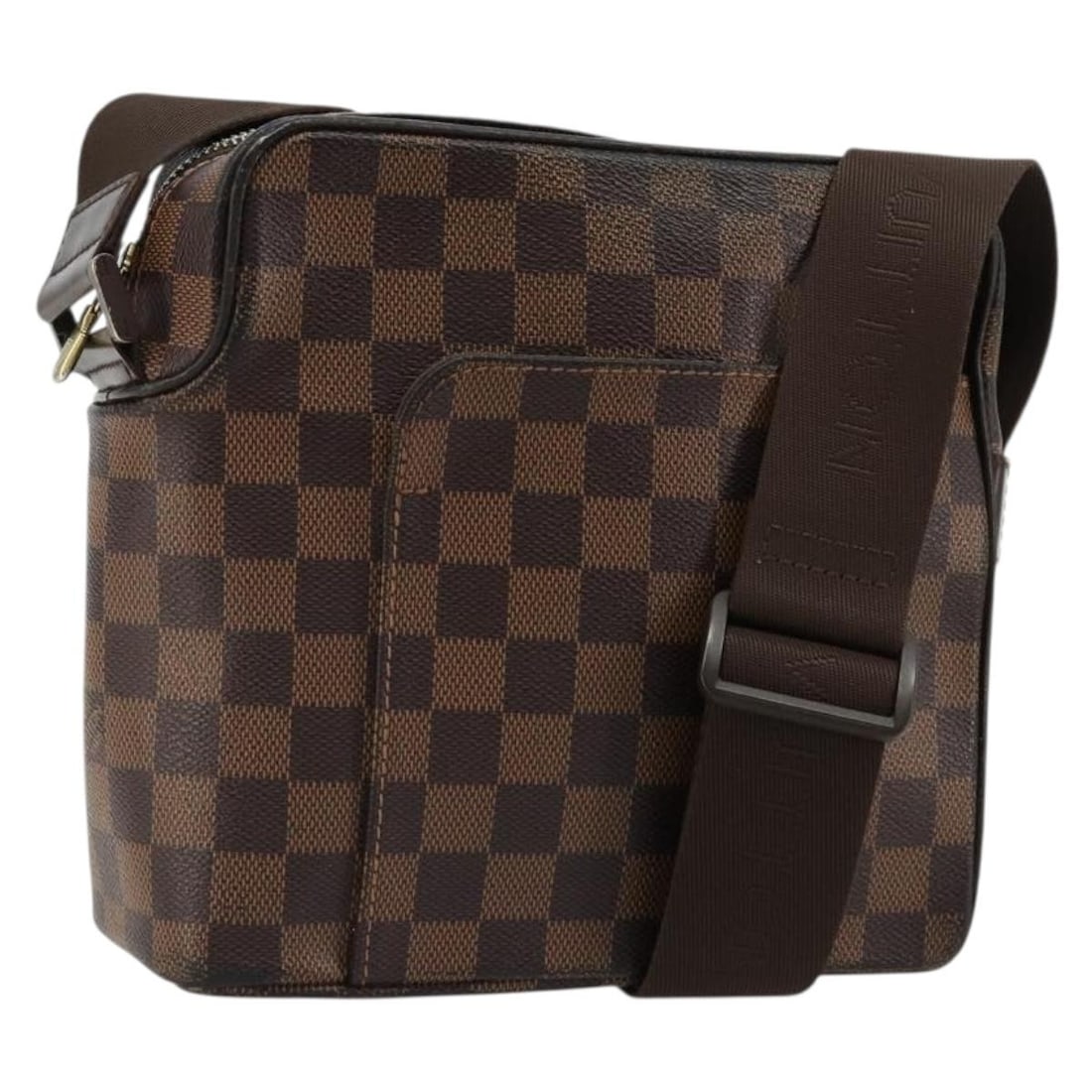 Louis Vuitton Damier Ebene Olaf PM N41442 Shoulder Bag: Louis Vuitton Damier Ebene Olaf PM N41442 Shoulder Bag This is a Louis Vuitton Damier Ebene Olaf PM shoulder bag crafted from Damier Ebene canvas. The bag features a compact and practical design with 