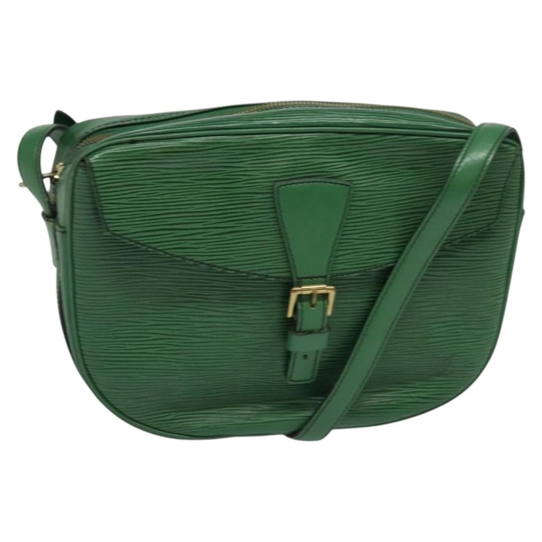 Louis Vuitton Epi Leather Jeune Fille MM Green Shoulder Bag M52154: Louis Vuitton Epi Leather Jeune Fille MM Green Shoulder Bag M52154 This Louis Vuitton Epi Jeune Fille MM shoulder bag in green features the brand's signature durable Epi leather exterior. Designed for