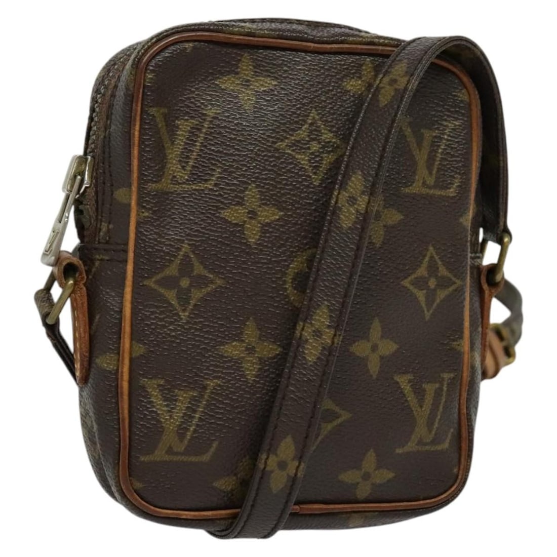 LOUIS VUITTON Monogram Mini Danube Shoulder Bag M45268 Authentic: LOUIS VUITTON Monogram Mini Danube Shoulder Bag M45268 Authentic This LOUIS VUITTON Monogram Mini Danube Shoulder Bag is a stylish and practical accessory, crafted from durable Monogram Canvas. The ba