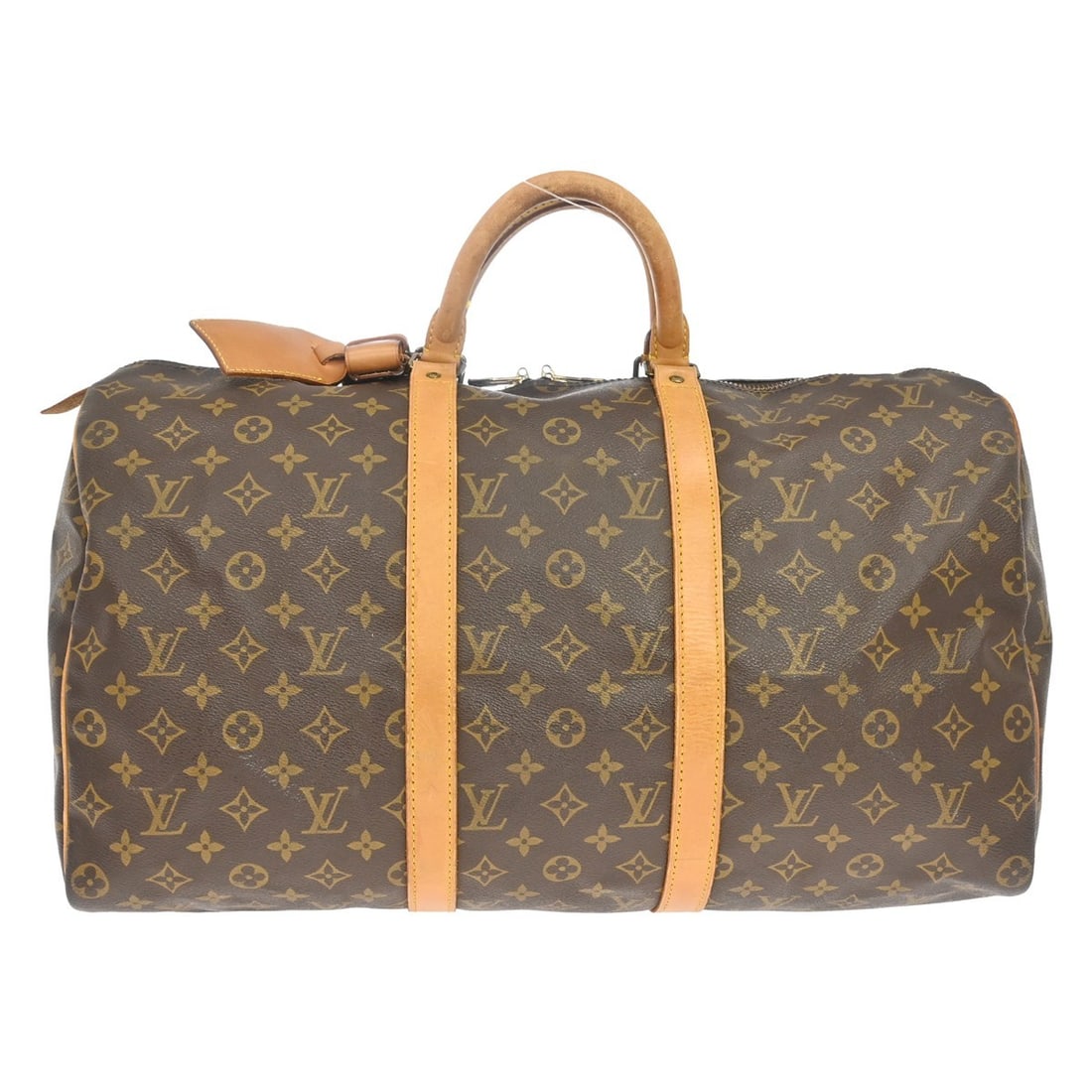 Louis Vuitton Keepall Monogram Canvas Travel Bag: Louis Vuitton Keepall Monogram Canvas Travel Bag This Louis Vuitton Keepall Bag features the iconic Monogram Canvas in brown, designed for unisex use. Crafted in France, it offers spacious storage wit