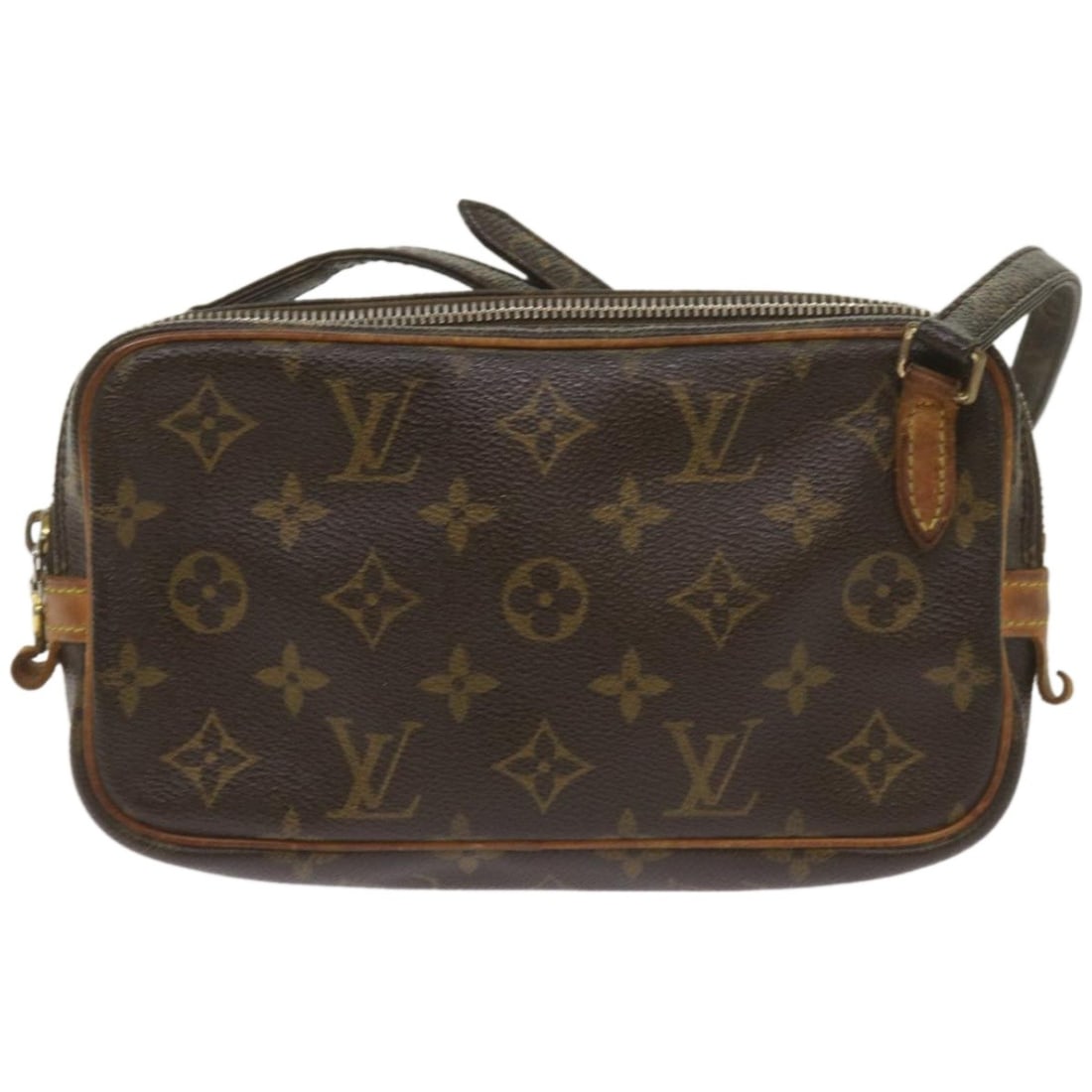 Louis Vuitton Monogram Canvas Pochette Marly Bandouliere Bag: Louis Vuitton Monogram Canvas Pochette Marly Bandouliere Bag This Louis Vuitton Pochette Marly Bandouliere Bag is crafted from the brand's signature brown monogram canvas. Designed for women, it featu