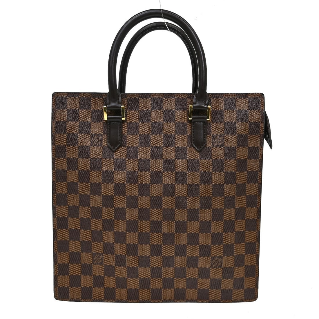 Louis Vuitton Damier Canvas Venice Sac Plat Bag: Louis Vuitton Damier Canvas Venice Sac Plat Bag This Louis Vuitton Venice Sac Plat Bag features the signature Damier canvas in a classic brown color. Designed for women, it offers a structured silhoue