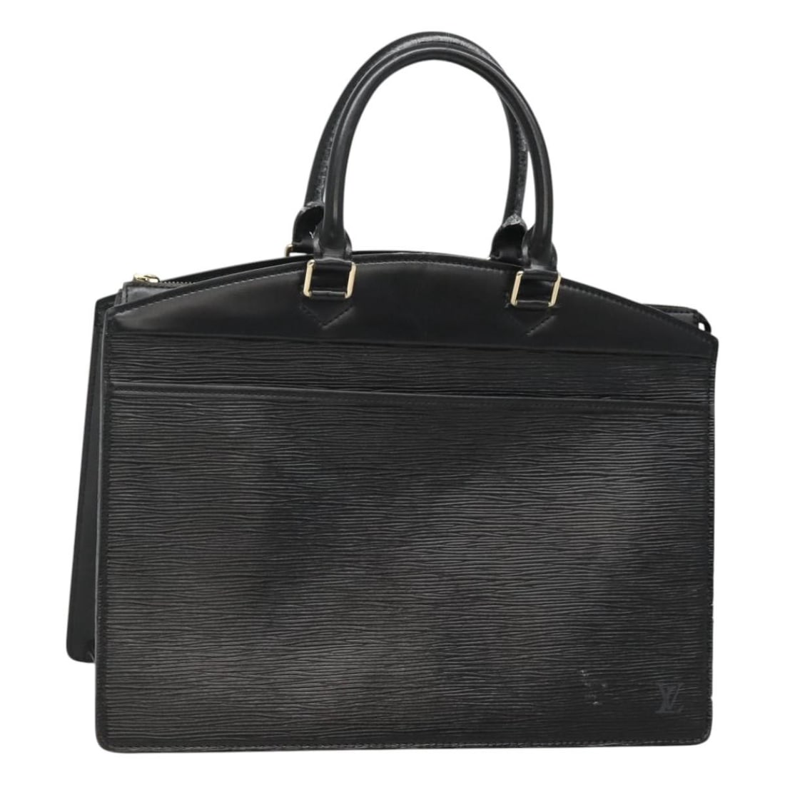 Louis Vuitton Riviera Epi leather black handbag M48182: Louis Vuitton Riviera Epi leather black handbag M48182 This Louis Vuitton Epi Riviera Hand Bag in Noir (Black) is crafted from durable Epi leather and features a structured silhouette. The bag measure