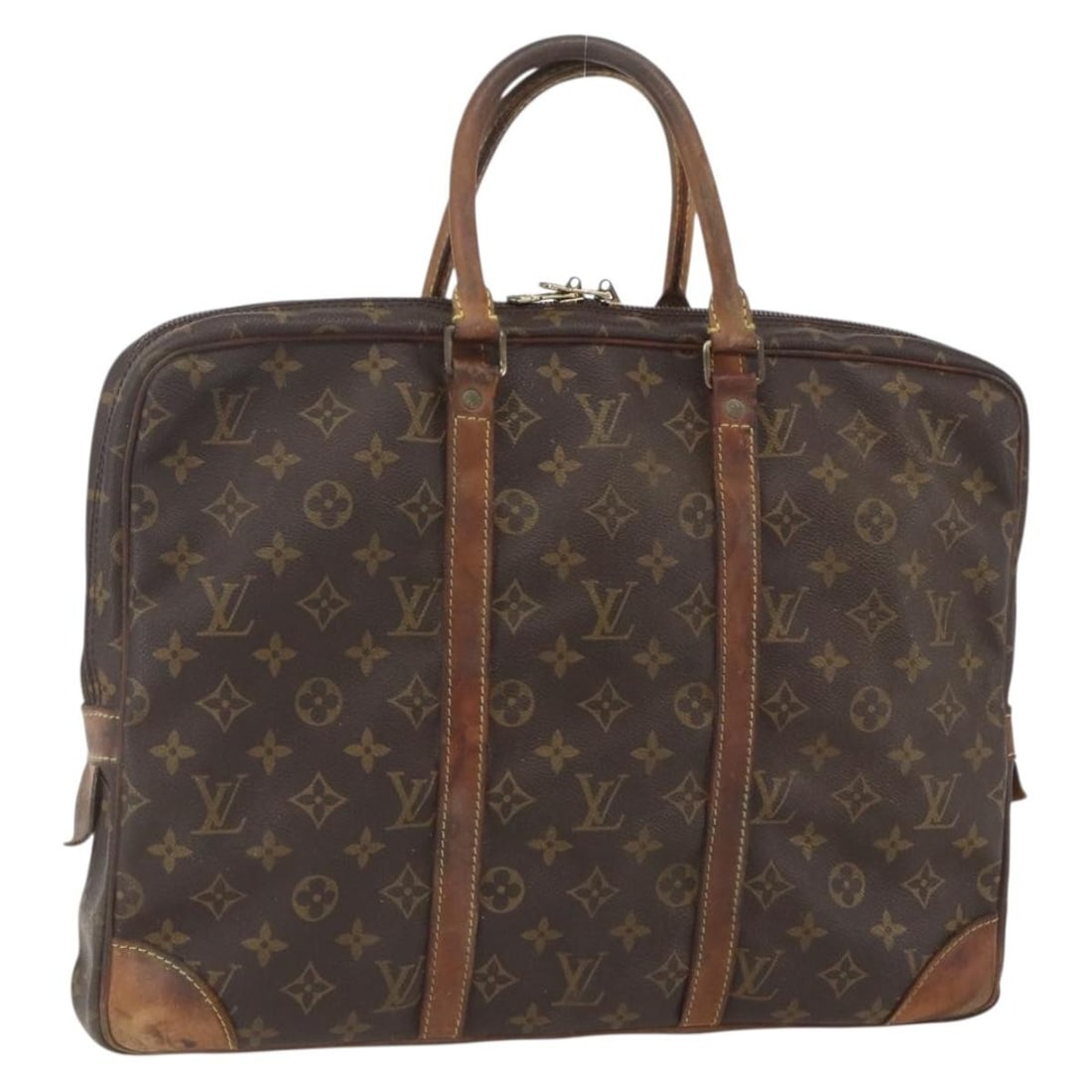 Louis Vuitton Monogram Canvas Porte Documents Voyage M53361 Business Bag: Louis Vuitton Monogram Canvas Porte Documents Voyage M53361 Business Bag This is a Louis Vuitton Monogram Porte Documents Voyage business bag, crafted from the signature monogram canvas. The bag featu