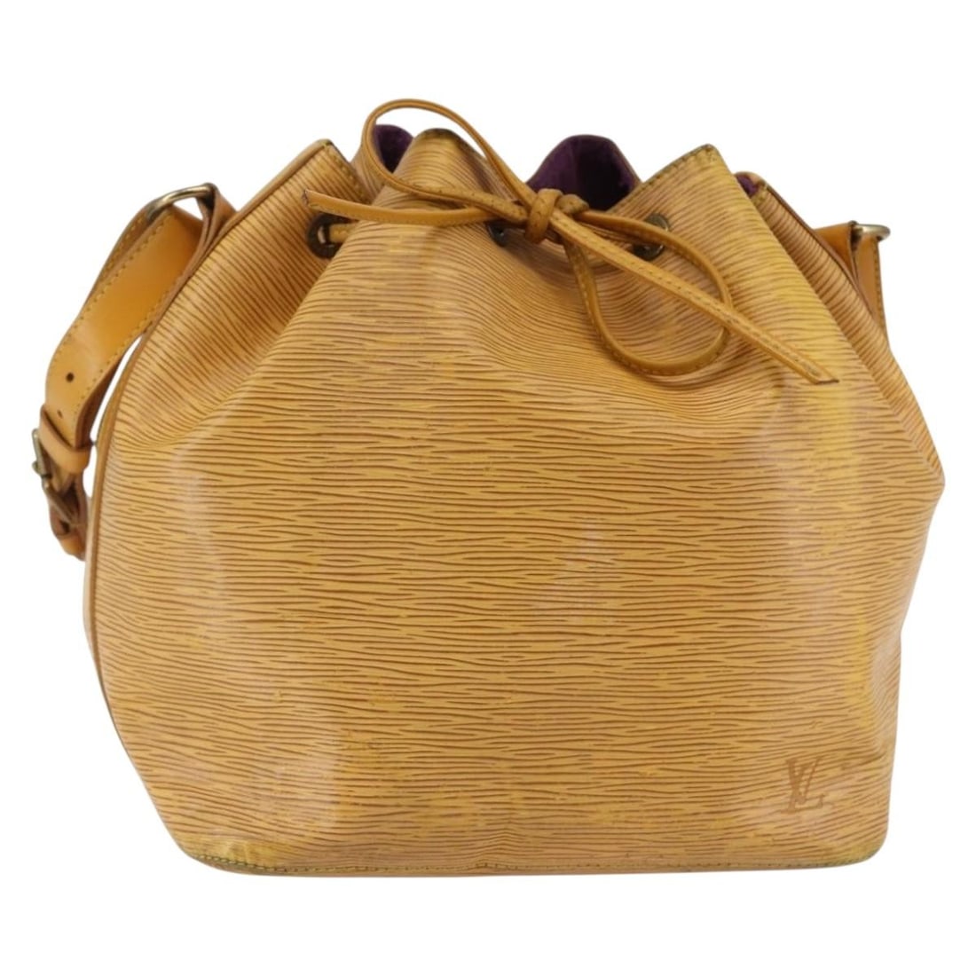 Louis Vuitton Epi Petit Noe Shoulder Bag Yellow M44109 Auth France: Louis Vuitton Epi Petit Noe Shoulder Bag Yellow M44109 Auth France This Louis Vuitton Epi Petit Noe Shoulder Bag is a stylish accessory crafted in vibrant yellow Epi leather. Designed for practicality