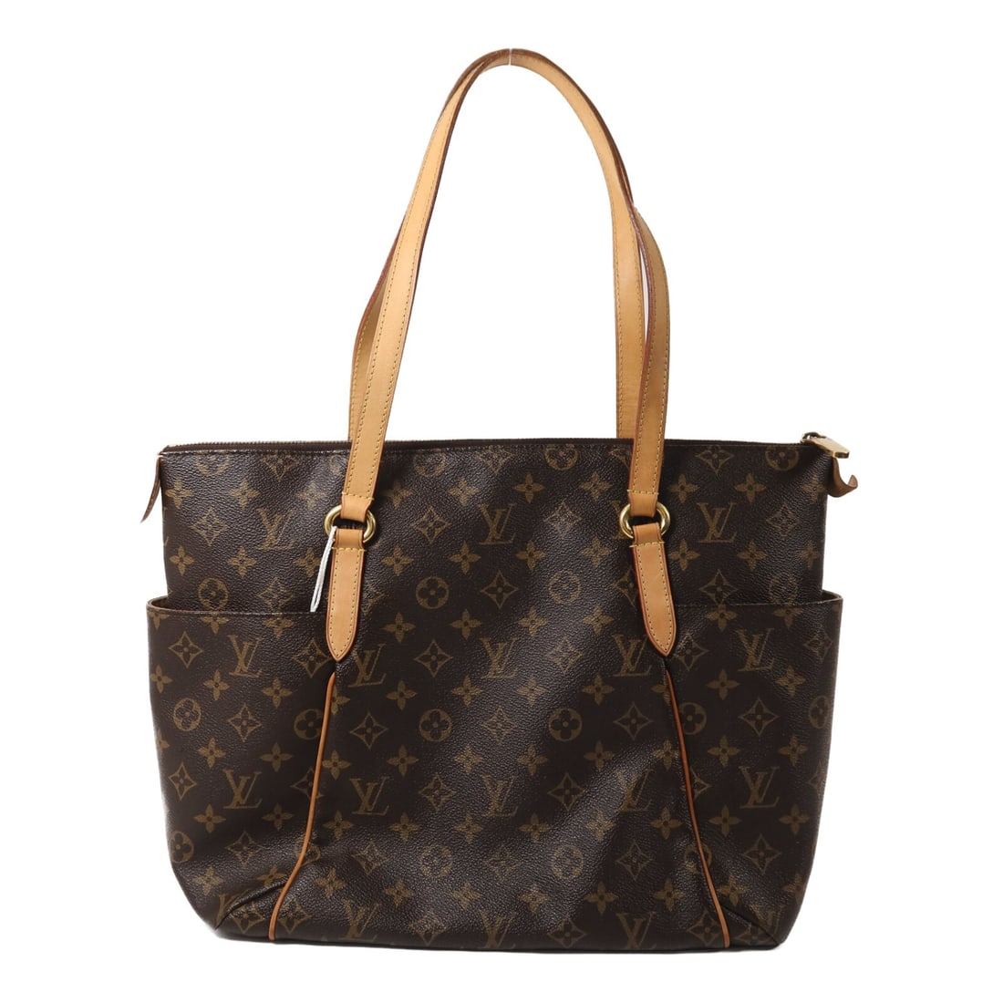 Louis Vuitton Monogram Brown Tote Bag M56689 GHW: Louis Vuitton Monogram Brown Tote Bag M56689 GHW This Louis Vuitton Totally MM shoulder bag features the iconic Monogram pattern on durable PVC coated canvas in brown. Designed as a tote bag, it offer