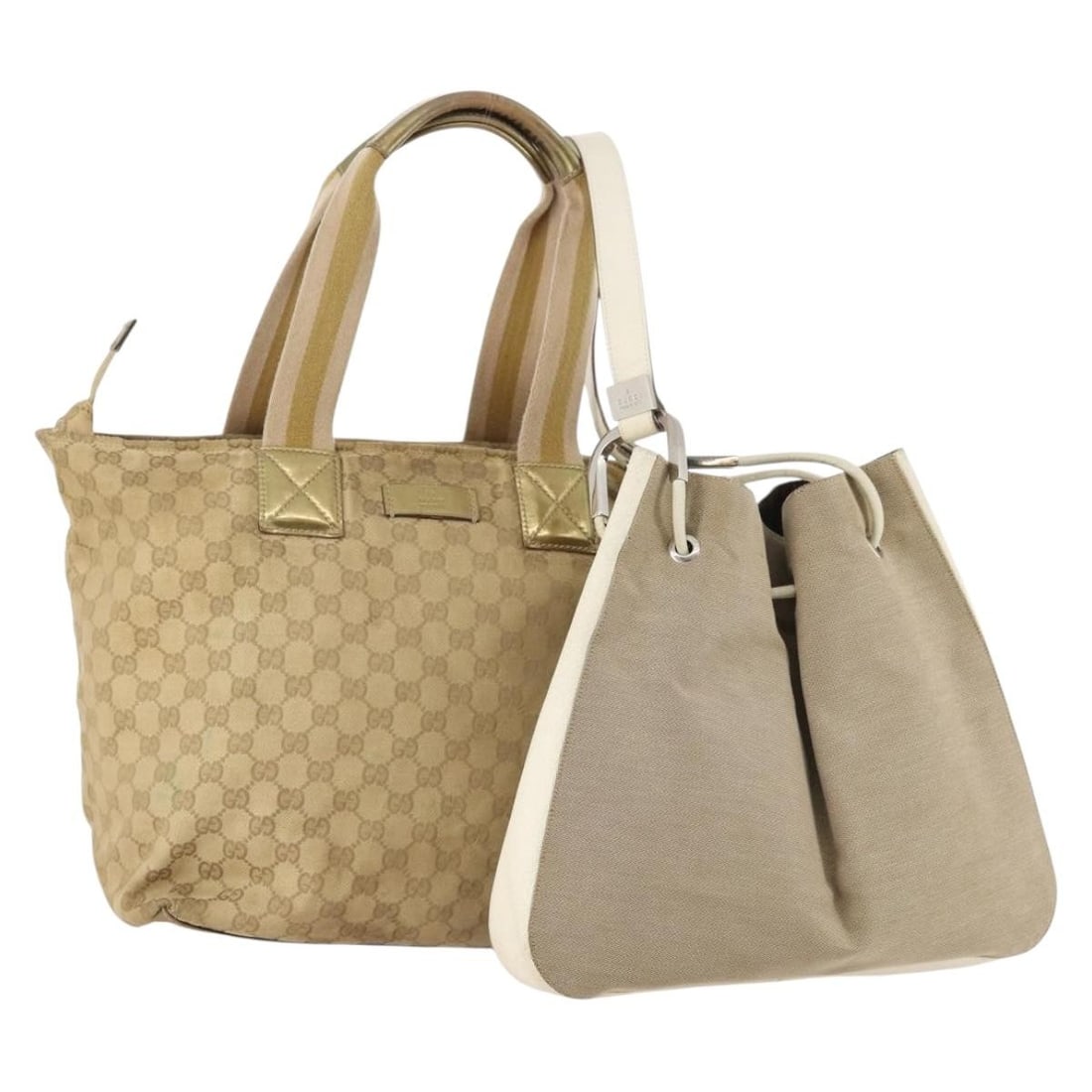 Gucci GG Canvas beige shoulder bag special set sale (1 of 18)