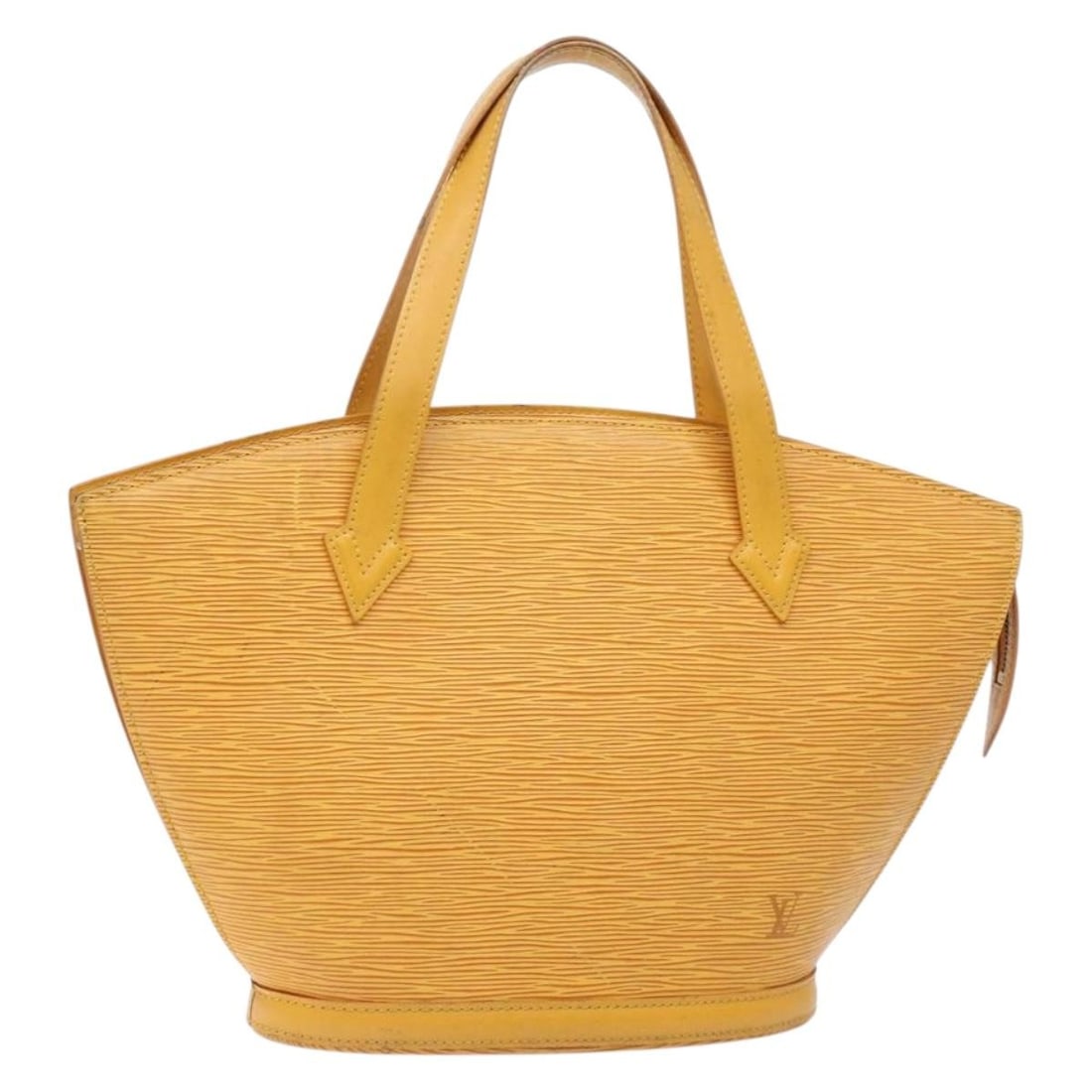 Louis Vuitton Epi Saint Jacques Hand Bag Yellow M52279 Made in France: Louis Vuitton Epi Saint Jacques Hand Bag Yellow M52279 Made in France This exquisite Louis Vuitton Epi Saint Jacques Hand Bag features a vibrant yellow hue crafted from durable Epi leather, offering b
