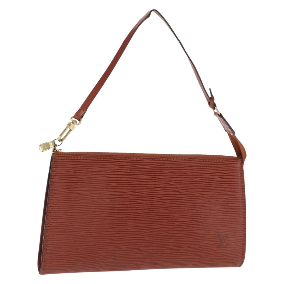 Epi Leather Pochette Accessoires Brown Pouch M52953 by Louis Vuitton: Epi Leather Pochette Accessoires Brown Pouch M52953 by Louis Vuitton This Louis Vuitton Epi Pochette Accessoires pouch is crafted from brown Epi leather and features a compact, structured silhouette. 