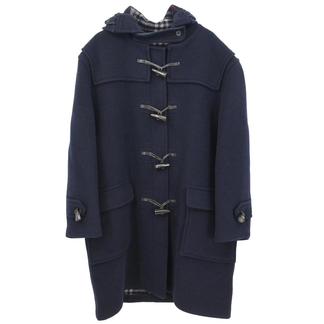Navy Wool Toggle Fastening Burberrys Duffel Coat One Size (1 of 11)