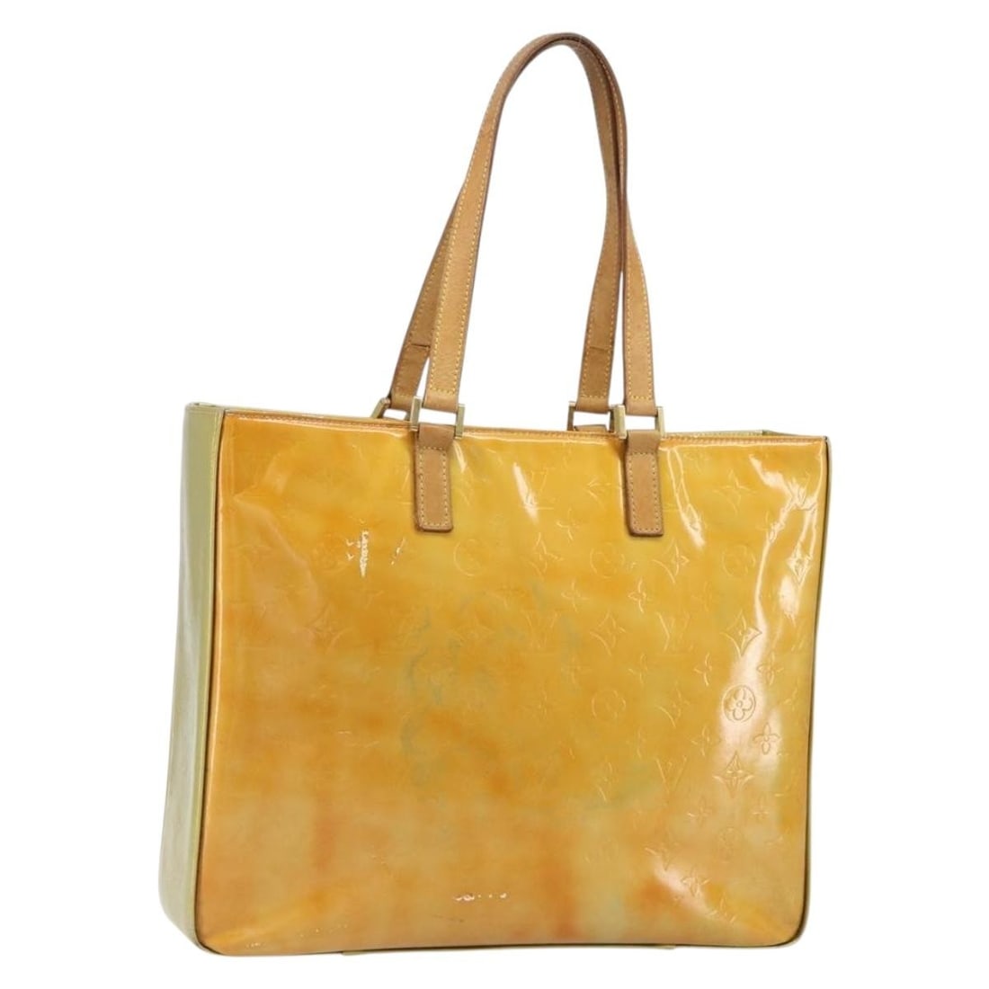 Louis Vuitton Columbus Gris Monogram Vernis Patent Leather Tote M91028: Louis Vuitton Columbus Gris Monogram Vernis Patent Leather Tote M91028 This Louis Vuitton Monogram Vernis Columbus tote bag is crafted from Gris patent leather and features a spacious design with dual