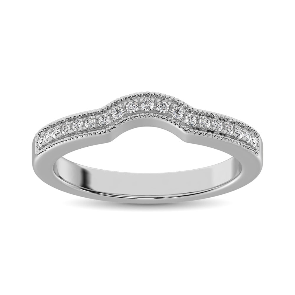 14K White Gold 1/6 Ct.tw Diamond Anniversary Band: 14K White Gold 1/6 Ct.tw Diamond Anniversary Band 14K White Gold Single Row Anniversary Band Set With Brilliant Cut Diamonds. The Simplicity Of This Band Holds Remarkable Beauty. Weighing Approximatel