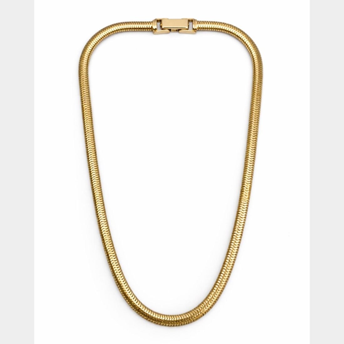 16 Inch 14K Yellow Gold Retro Necklace Weighs 43 Grams (1 of 3)