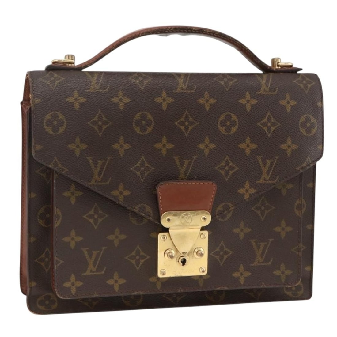 Louis Vuitton Monceau 28 Monogram Canvas Women's Convertible Handbag M51185: Louis Vuitton Monceau 28 Monogram Canvas Women's Convertible Handbag M51185 This Louis Vuitton Monceau 28 two-way handbag features the iconic Monogram canvas exterior and is designed for women. The ba
