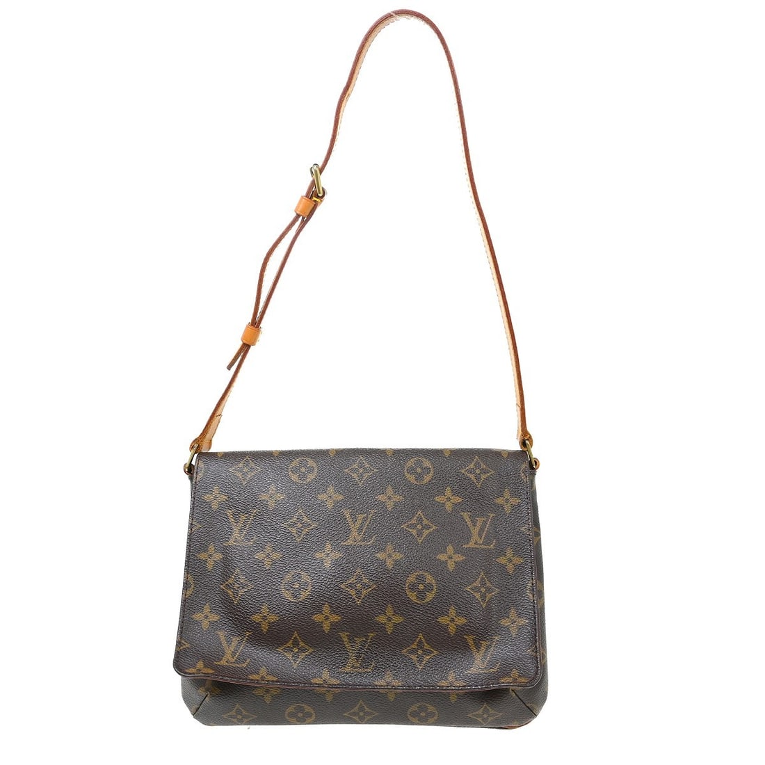 Louis Vuitton Musette Tango Monogram Canvas Shoulder Bag: Louis Vuitton Musette Tango Monogram Canvas Shoulder Bag This is a vintage Louis Vuitton Musette Tango short shoulder bag in monogram canvas, featuring a brown exterior with a classic monogram pattern