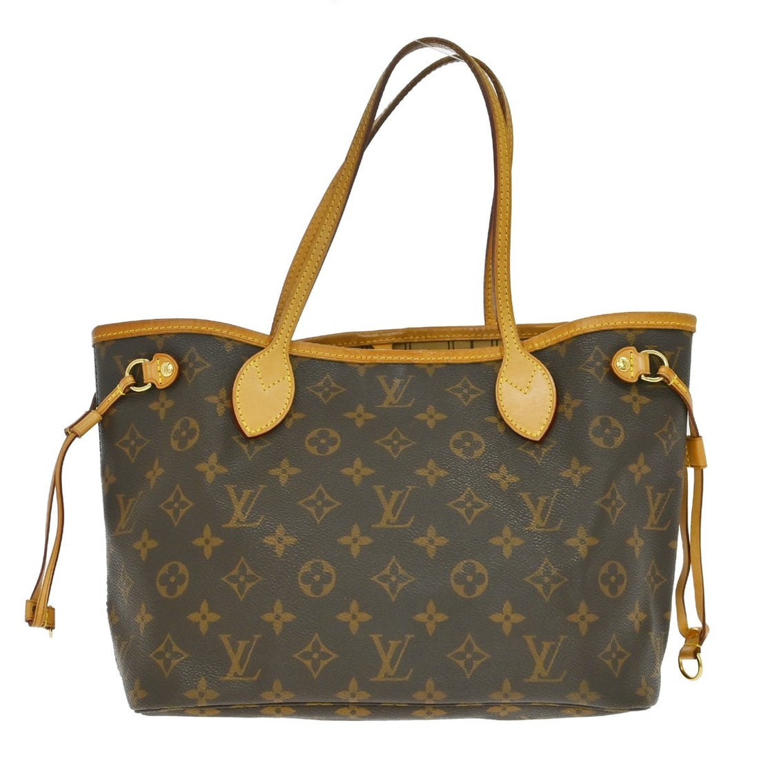 Louis Vuitton Neverfull PM Monogram Canvas Tote Bag: Louis Vuitton Neverfull PM Monogram Canvas Tote Bag This Louis Vuitton Neverfull PM tote handbag features the signature Monogram canvas with leather accents and double handles. Designed in a medium si