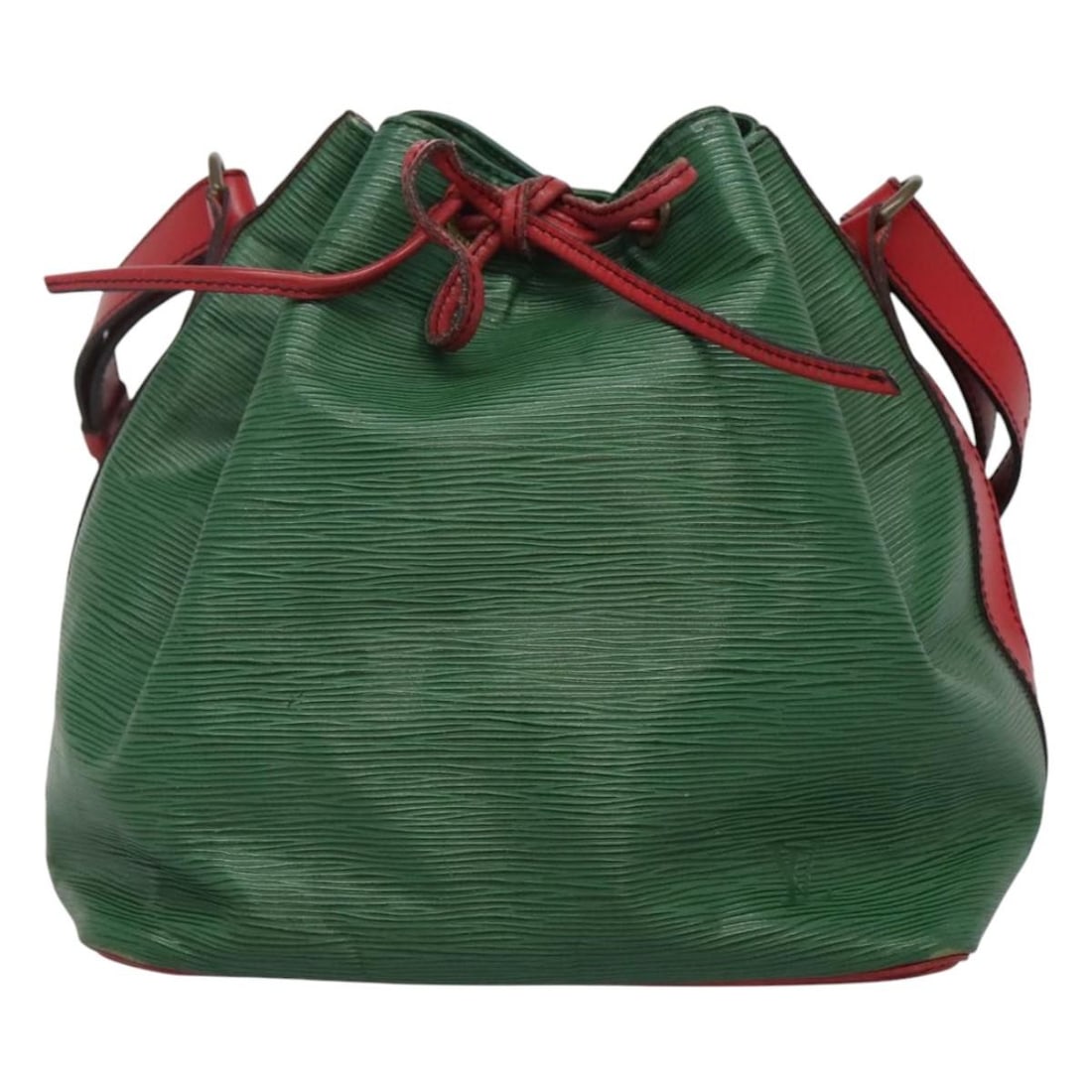 Louis Vuitton Petit Noe Green Epi Leather Bicolor Shoulder Bag: Louis Vuitton Petit Noe Green Epi Leather Bicolor Shoulder Bag The Louis Vuitton Bicolor Petit Noe Handbag is crafted from green Epi leather and designed for women. This stylish piece features a draws