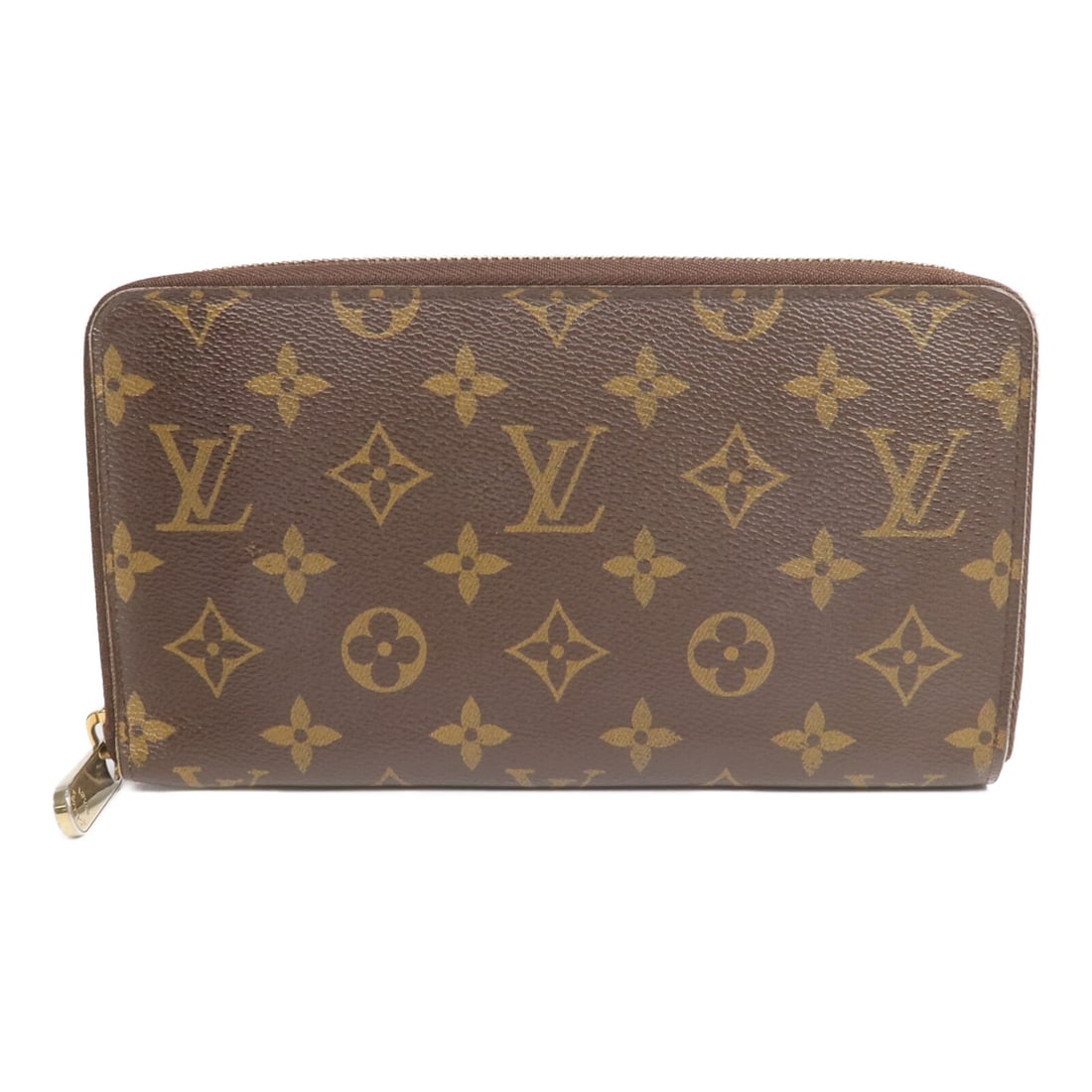 Louis Vuitton Monogram Zippy Organizer Wallet with Gold Hardware M60002: Louis Vuitton Monogram Zippy Organizer Wallet with Gold Hardware M60002 This is a Louis Vuitton Zippy Organizer long wallet in monogram brown, crafted from durable PVC coated canvas. Designed for unis