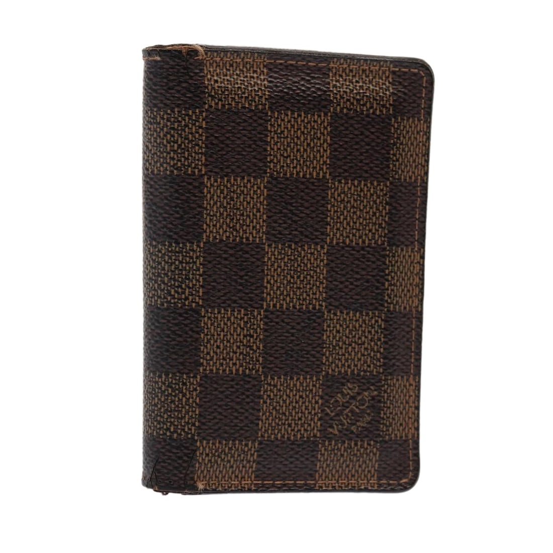 Louis Vuitton Damier Ebene Canvas Card Case N61721: Louis Vuitton Damier Ebene Canvas Card Case N61721 This Louis Vuitton card case features the iconic Damier Ebene canvas in a compact and practical design. Made in France, it offers dedicated organizat