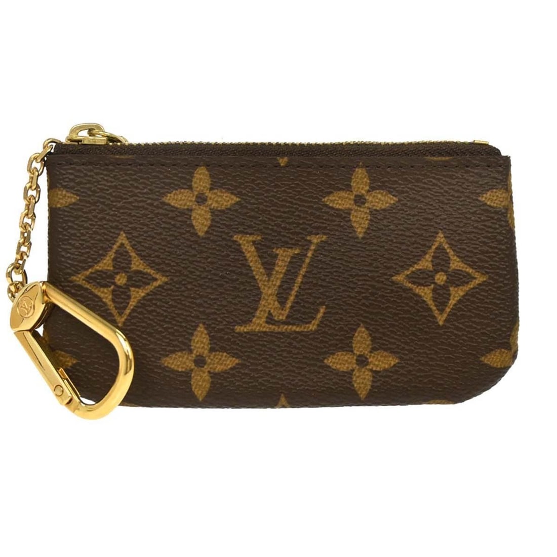 Monogram Leather Coin Wallet by Louis Vuitton M62650 Brown Vintage: Monogram Leather Coin Wallet by Louis Vuitton M62650 Brown Vintage This Louis Vuitton Monogram Pochette Cles coin purse features the iconic brown monogram canvas, crafted from leather. Designed for un