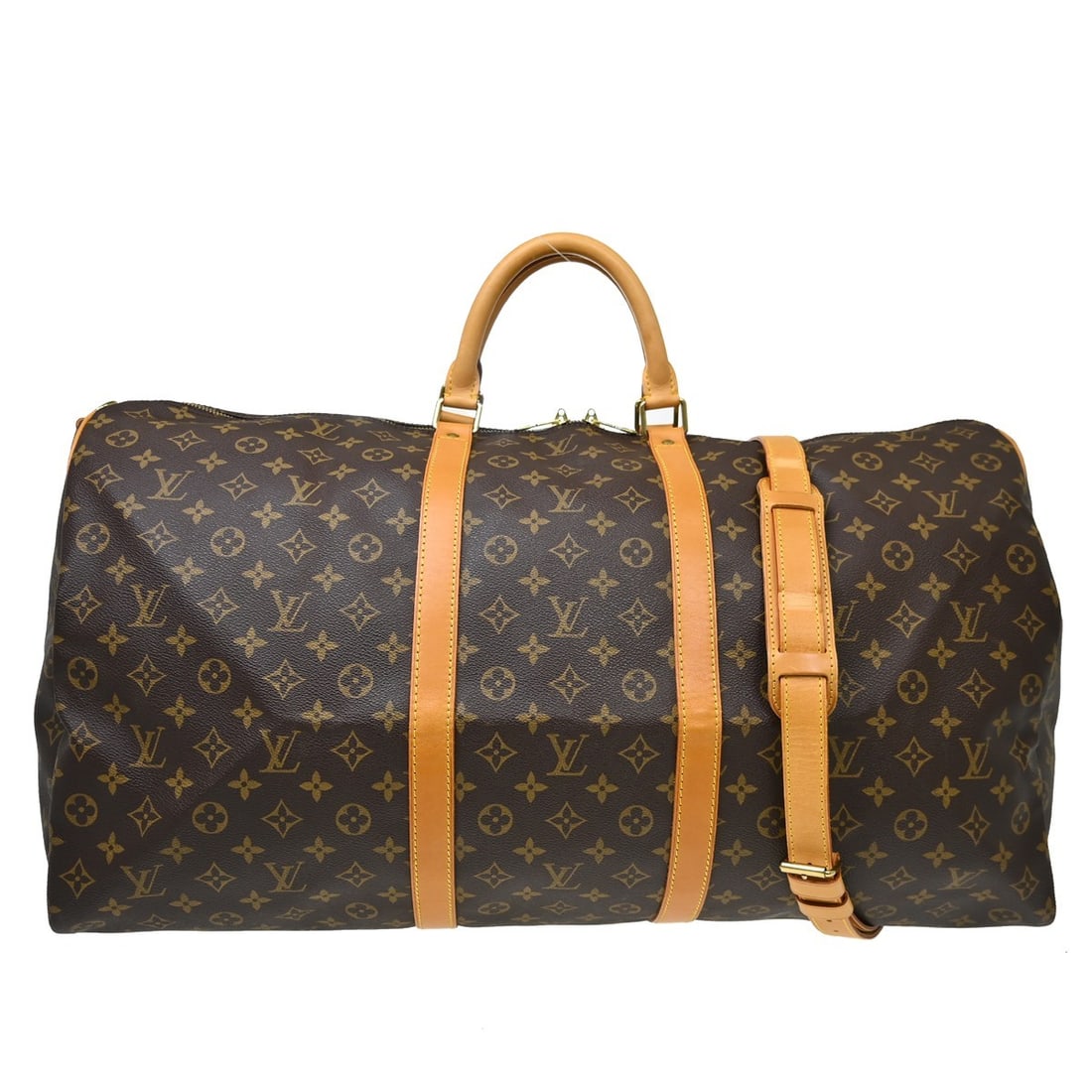 Louis Vuitton Monogram Canvas Keepall Bandouliere Bag: Louis Vuitton Monogram Canvas Keepall Bandouliere Bag This Louis Vuitton Keepall Bandouliere Bag features the iconic Monogram Canvas in brown, offering a classic and versatile design suitable for all 