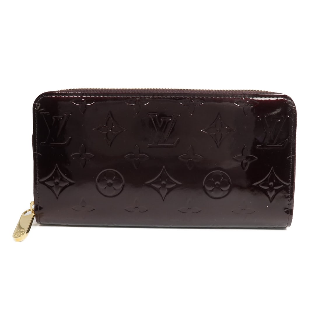 Louis Vuitton Monogram Vernis Amarante Zippy Wallet GHW: Louis Vuitton Monogram Vernis Amarante Zippy Wallet GHW This Louis Vuitton Zippy long wallet features the iconic Monogram Vernis in Amarante red patent leather. Designed for women, it offers a stylish
