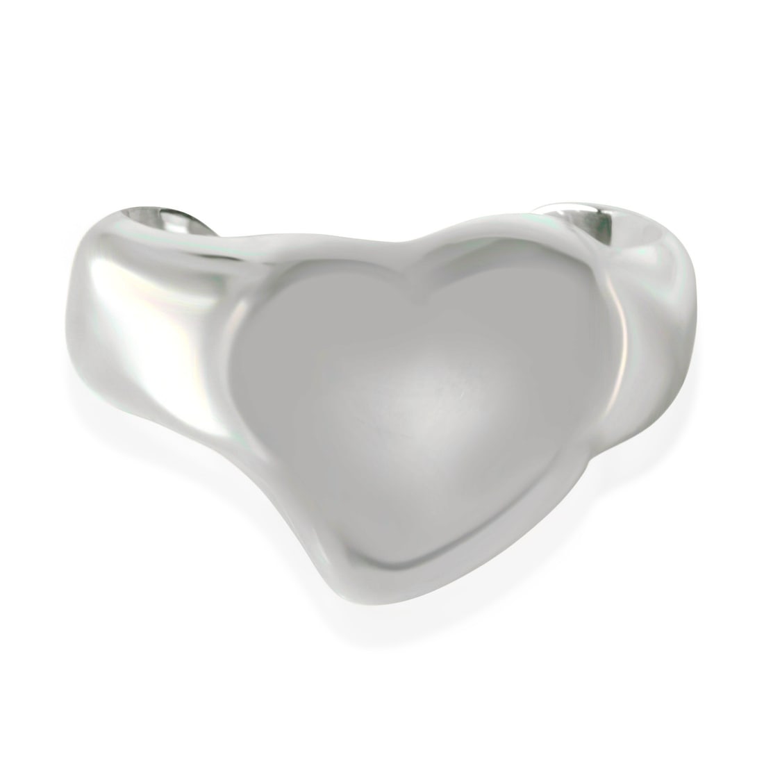 Elsa Peretti Full Heart Sterling Silver Bracelet with Box by Tiffany & Co.: Elsa Peretti Full Heart Sterling Silver Bracelet with Box by Tiffany & Co. This Tiffany & Co. Elsa Peretti Full Heart bracelet is crafted from sterling silver and features a sleek, elegant design. Mad