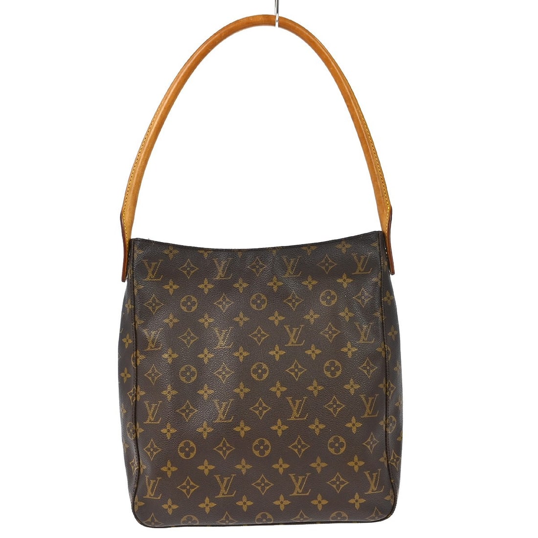 Louis Vuitton Looping Monogram Canvas Shoulder Bag 28cm x 30cm x 10cm: Louis Vuitton Looping Monogram Canvas Shoulder Bag 28cm x 30cm x 10cm This Louis Vuitton Monogram Looping Handbag is crafted from signature brown monogram canvas and features a spacious design. The ba