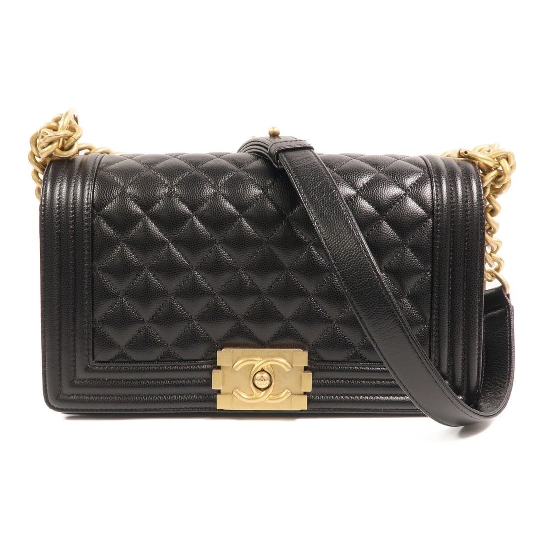 CHANEL Boy 25 Black Calfskin Shoulder Bag GHW (1 of 17)