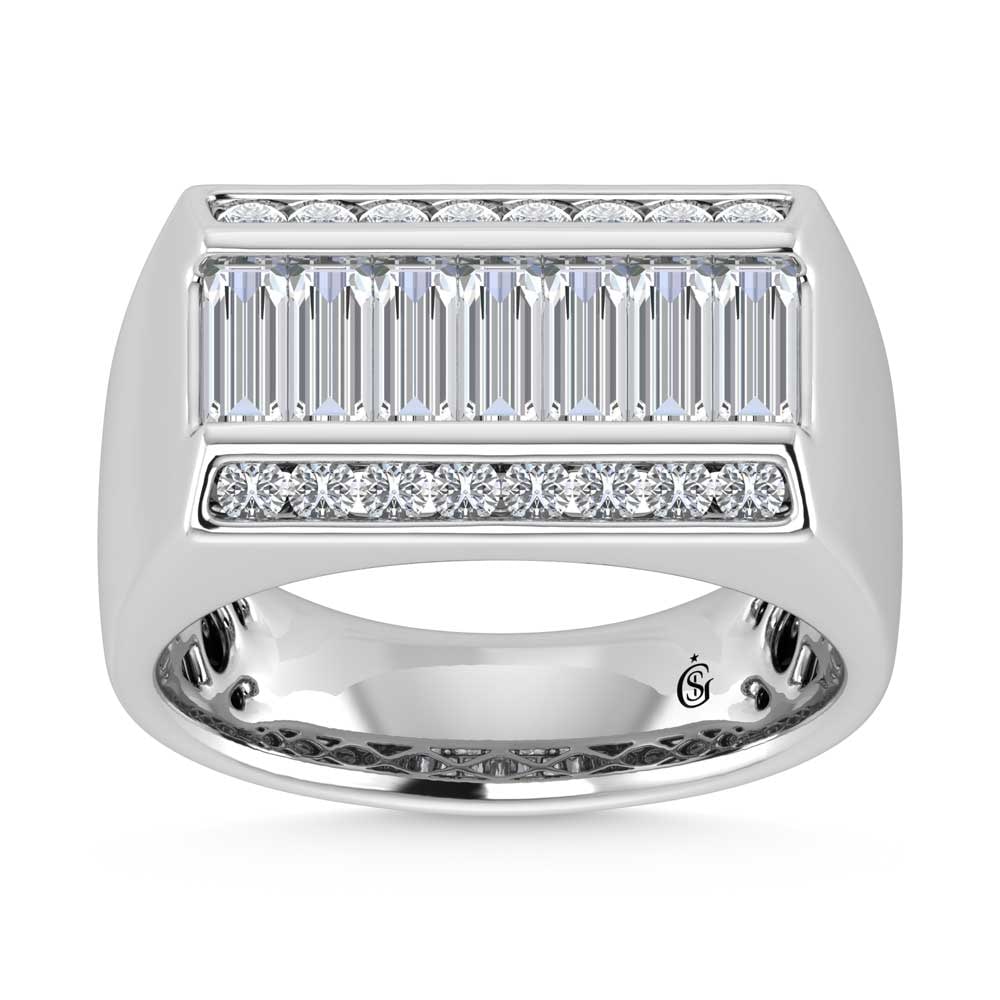 14K White Gold Lab Grown Diamond 2 Ct.Tw. Mens Ring: 14K White Gold Lab Grown Diamond 2 Ct.Tw. Mens Ring 14K White Gold Lab Grown Diamond 2 Ct.Tw. Mens Ring 14k White Gold Stone Color: D-f Stone Clarity: Vs Each ring is presented in standard size 6.5. C