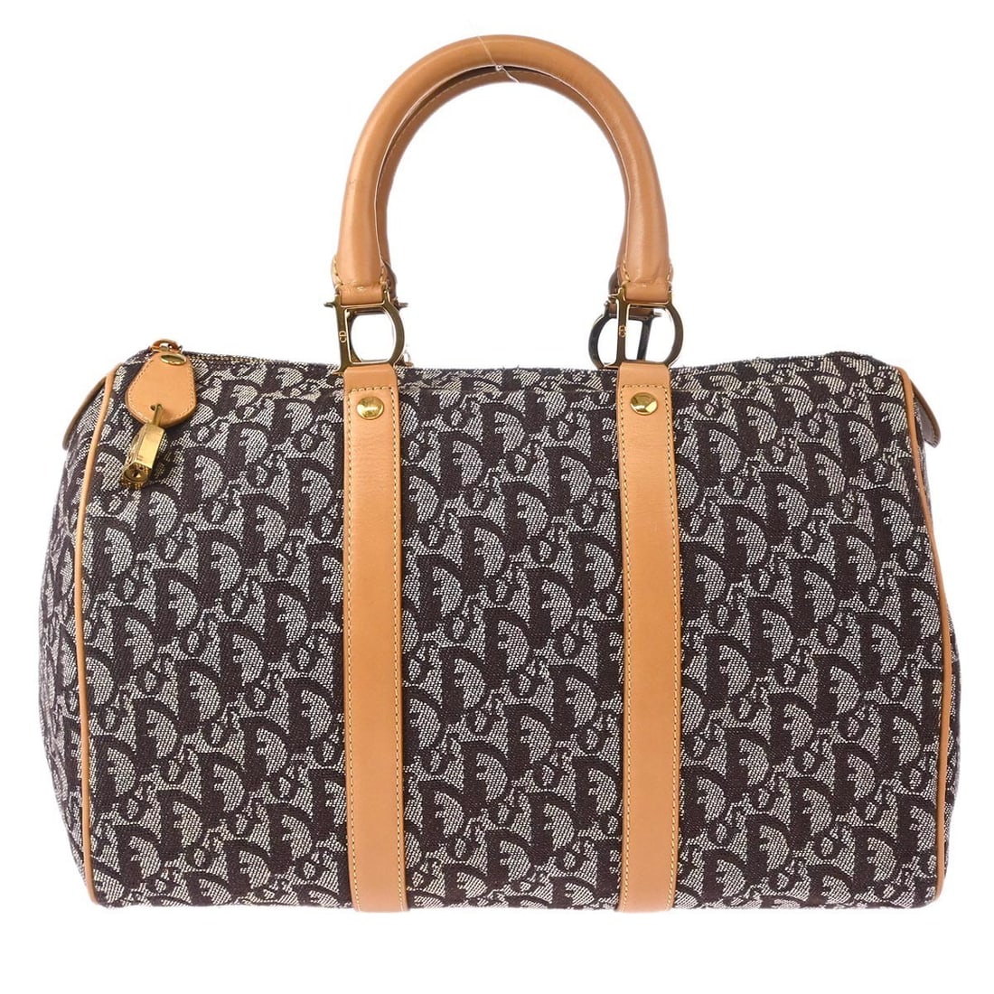 Christian Dior Brown Trotter Duffle Handbag BOC0072 Large Canvas Leather: Christian Dior Brown Trotter Duffle Handbag BOC0072 Large Canvas Leather This exquisite Christian Dior Brown Trotter Duffle Handbag features a stylish Trotter pattern and is perfect for casual occasio