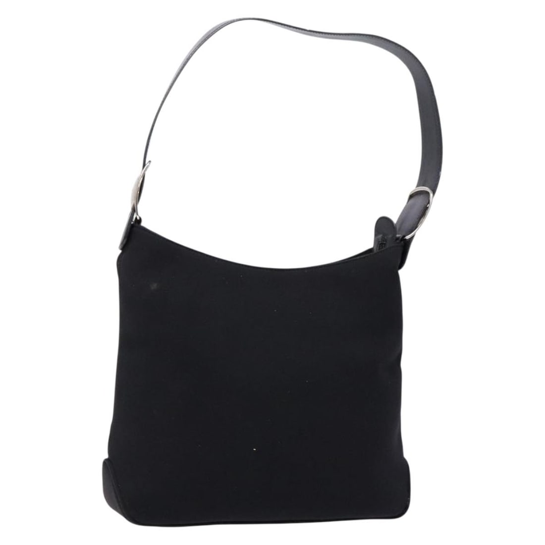 Black Canvas Shoulder Bag by Salvatore Ferragamo Vala Model: Black Canvas Shoulder Bag by Salvatore Ferragamo Vala Model This Salvatore Ferragamo Vala shoulder bag for women features black canvas material with metal fittings. The bag measures 34cm x 24cm x 9cm 