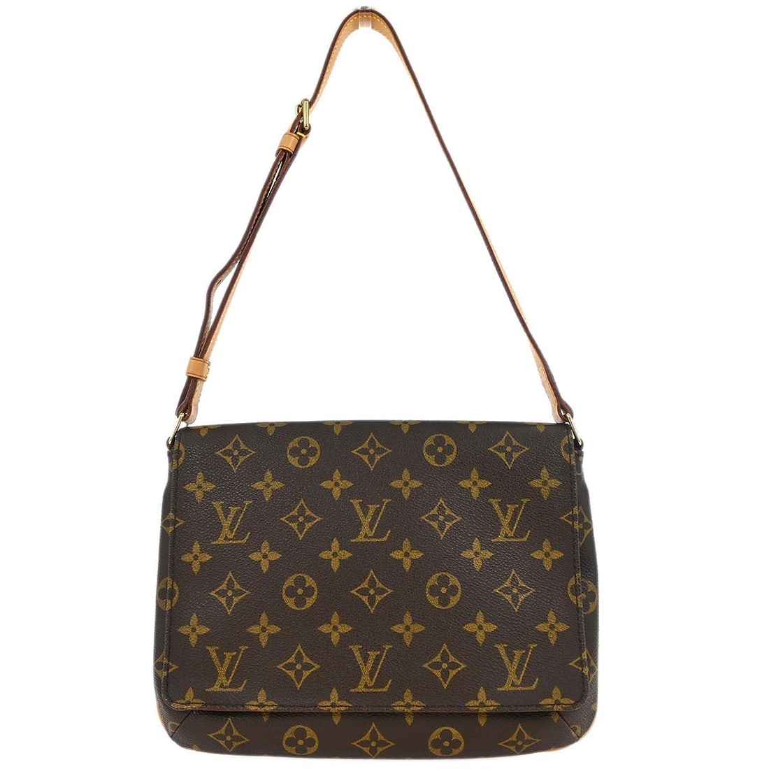 Louis Vuitton Musette Tango Monogram Shoulder Bag M51257: Louis Vuitton Musette Tango Monogram Shoulder Bag M51257 This Louis Vuitton Musette Tango short shoulder bag features the signature Monogram canvas leather exterior with a brown finish and logo accent
