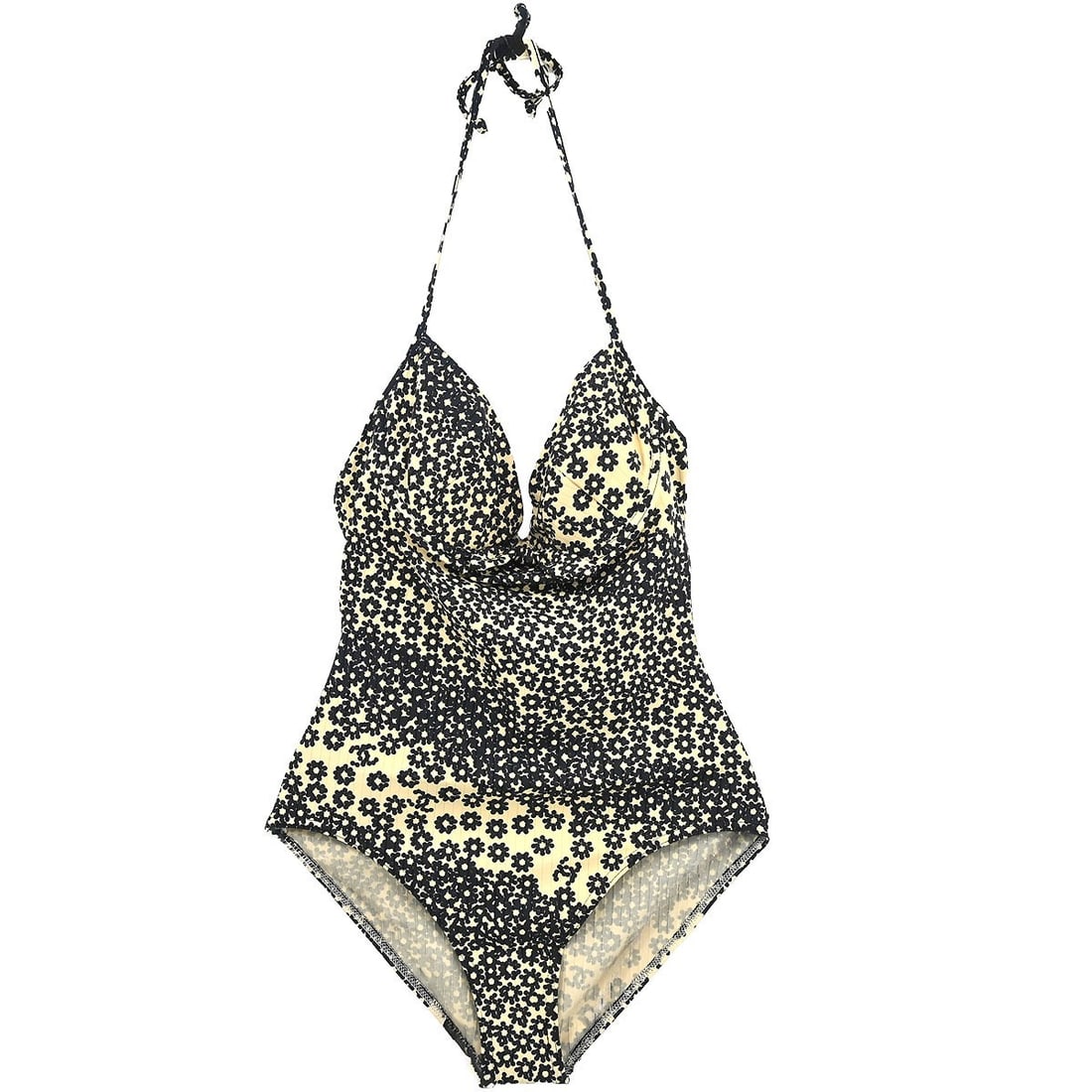 Chanel Black Swimsuit 03P with Logo Size 40: Chanel Black Swimsuit 03P with Logo Size 40 Presenting an elegant Chanel swimsuit in classic black, perfect for your next beach getaway. This swimsuit features a comfortable blend of 90% nylon and 10%