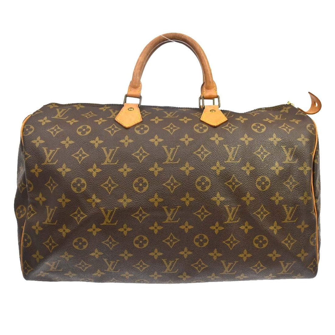 Louis Vuitton Speedy 40 Monogram Canvas Duffle Bag: Louis Vuitton Speedy 40 Monogram Canvas Duffle Bag This is a vintage Louis Vuitton Speedy 40 duffle handbag in the classic Monogram canvas leather. Featuring double handles and a zip closure, this lar