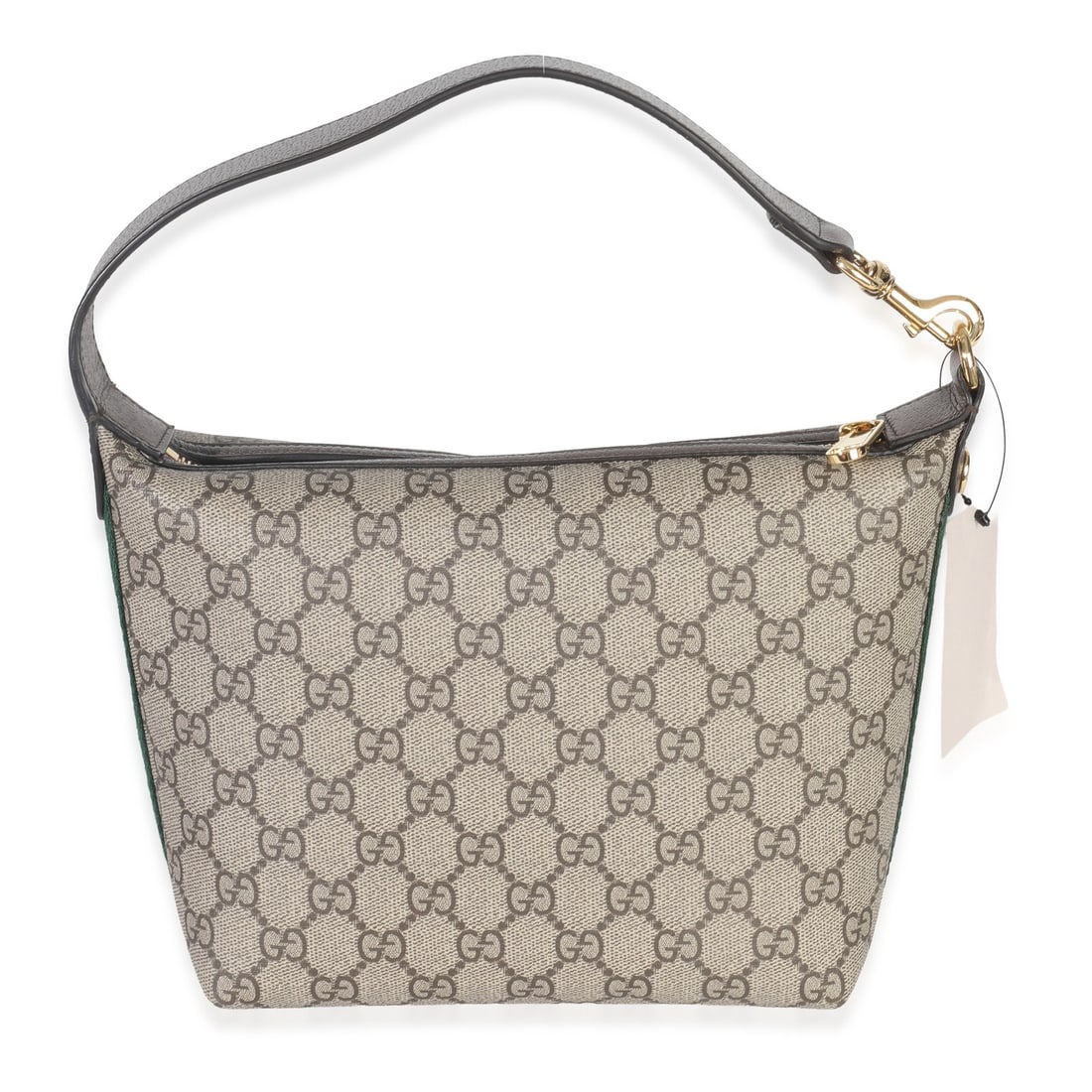 Gucci Super Mini Ophidia GG Supreme Canvas Top Handle Bag with Dustbag: Gucci Super Mini Ophidia GG Supreme Canvas Top Handle Bag with Dustbag This Gucci Super Mini Ophidia shoulder bag features the iconic beige ebony GG Supreme monogram canvas with gold-tone hardware. It