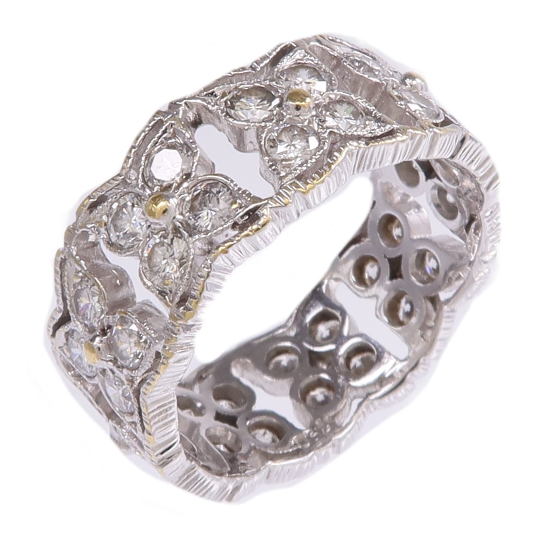18K Yellow Gold Diamond Ring Size 5.5 by JEWELRY: 18K Yellow Gold Diamond Ring Size 5.5 by JEWELRY This elegant ring features a sparkling diamond set in 18K yellow gold and white gold. Designed in a classic style, it is sized at US 5.5 and offers a s