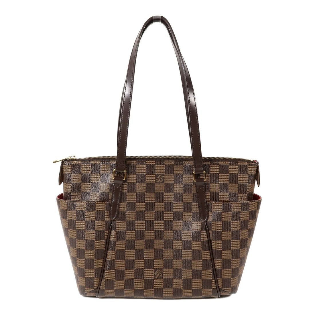 Louis Vuitton Damier Ebene Totally PM Tote Bag GHW: Louis Vuitton Damier Ebene Totally PM Tote Bag GHW This Louis Vuitton Totally PM shoulder bag features the iconic Damier Ebene brown pattern and gold-tone hardware. Designed as a tote bag, it is craft
