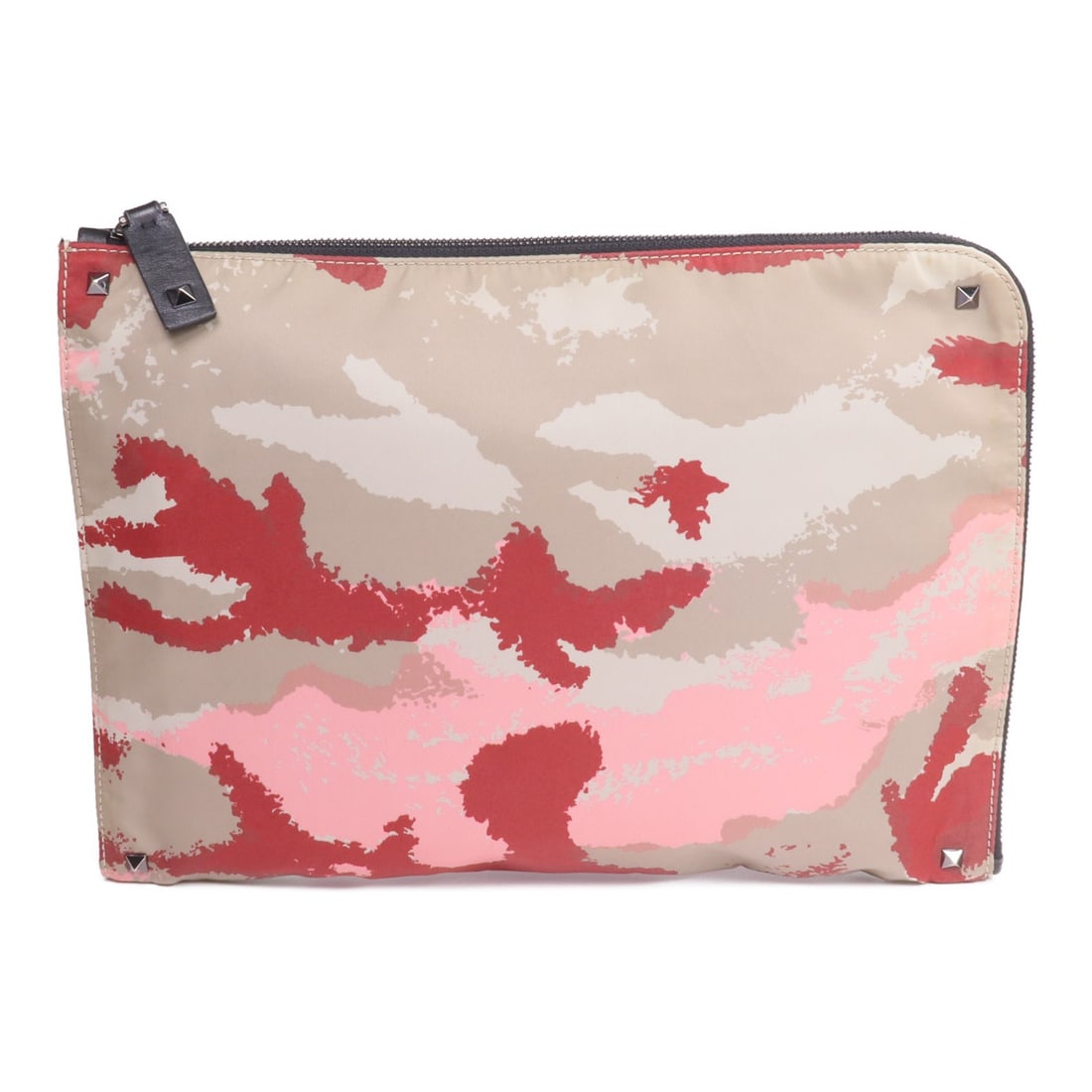 Valentino Pink Nylon Clutch Pouch Bag: Valentino Pink Nylon Clutch Pouch Bag This Valentino pouch clutch bag features a stylish pink nylon exterior with black accents. Designed for women, it offers a sleek and modern look, suitable for var