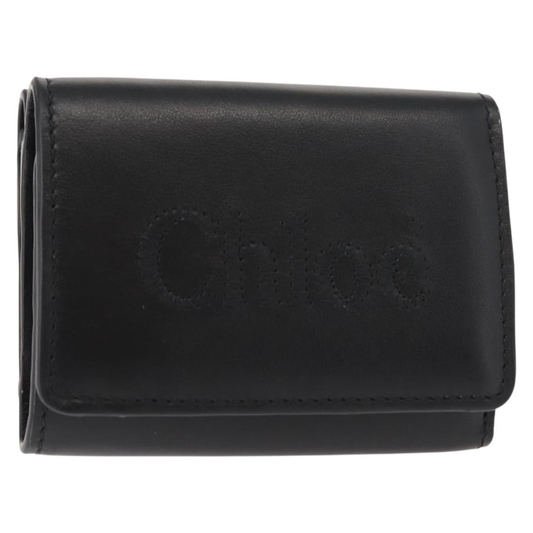 Chloe Sense Black Leather Wallet Authentic 148476 Spain (1 of 18)
