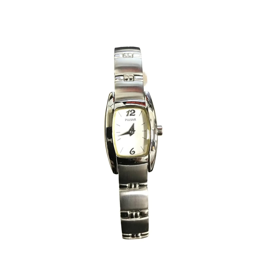 Pulsar Ladies Quartz Watch 18mm White Dial Stainless Steel Bracelet (1 of 3)
