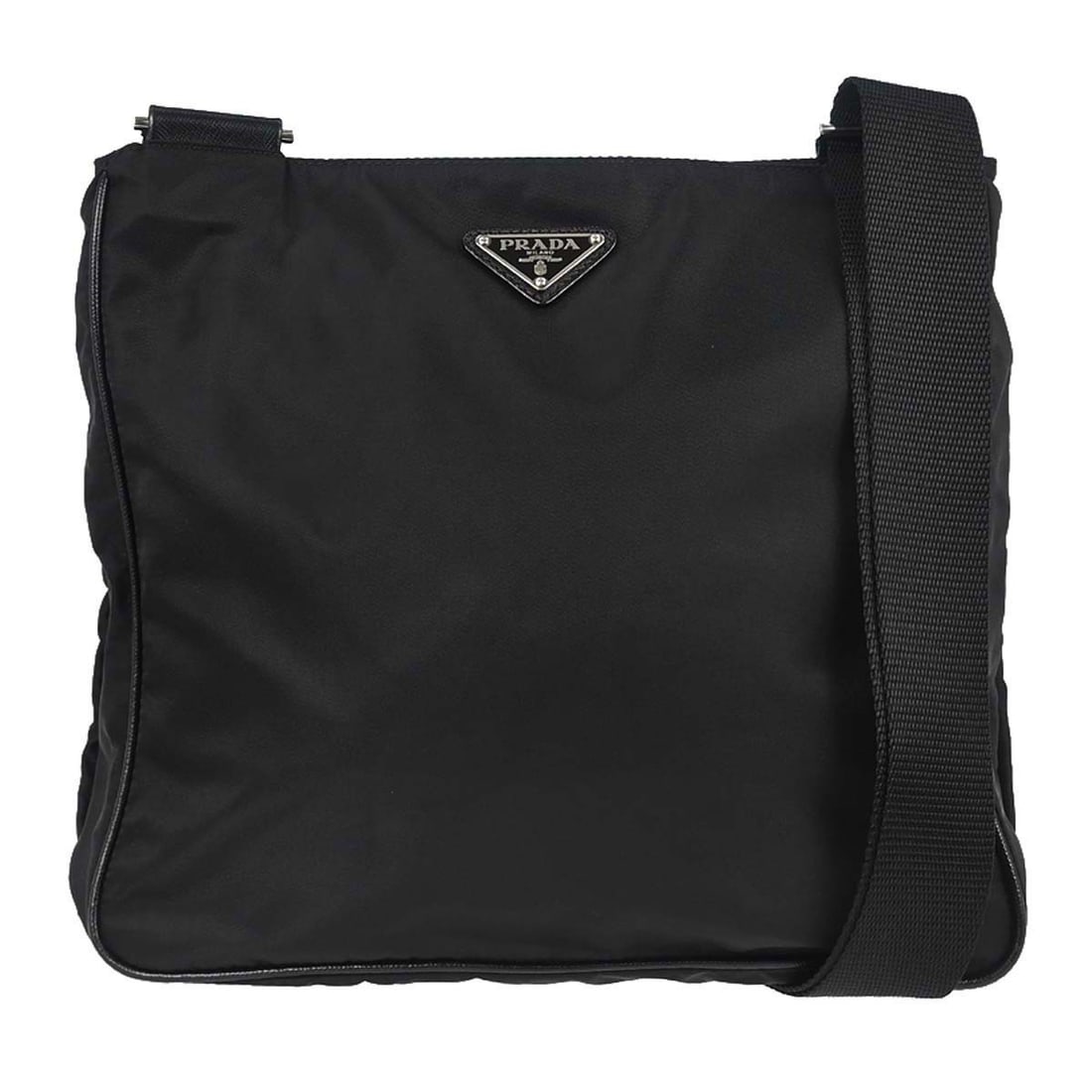 Prada Nylon Black Medium Shoulder Tote 11 x 10 x 3 in (1 of 15)
