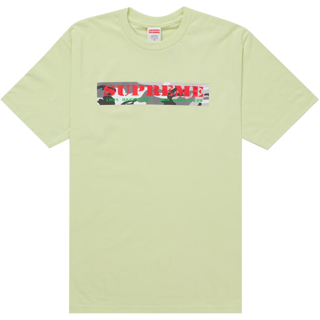 Supreme Pale Mint Hardcore Graphic Cotton Tee Medium (1 of 1)
